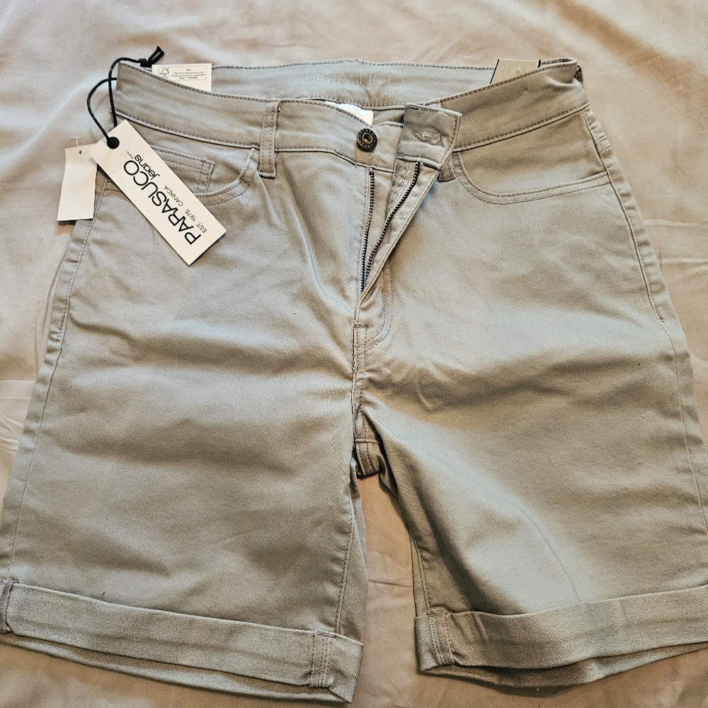 Parasuco Gray Bermudas Casual Lightweight Shorts